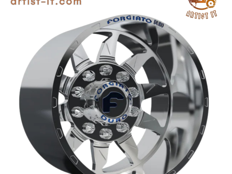 REAR forgiato Montagna DURO DUALLY WHEEL 3D MODEL 3D Print Model