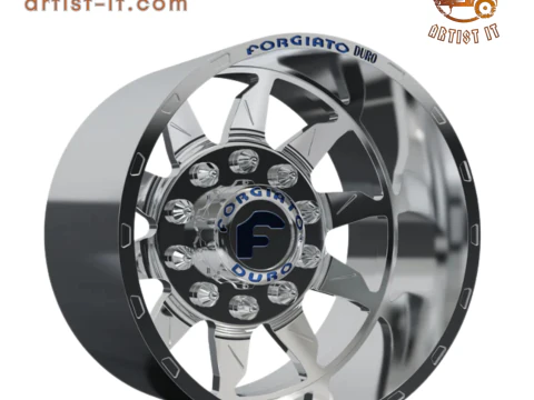 REAR forgiato Montagna DURO DUALLY WHEEL 3D MODEL 3D Print Model