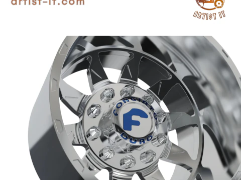 REAR forgiato Montagna DURO DUALLY WHEEL 3D MODEL 3D Print Model