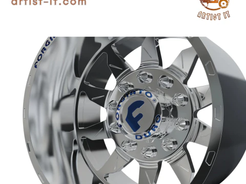 REAR forgiato Montagna DURO DUALLY WHEEL 3D MODEL 3D Print Model