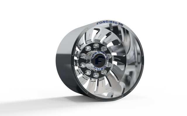 REAR forgiato Turbinata DURO DUALLY WHEEL 3D MODEL 3D 打印模型 .c4d .max .obj .3ds .fbx .stl .blend 