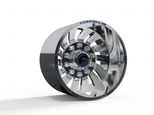 REAR forgiato Turbinata DURO DUALLY WHEEL 3D MODEL 3D प्रिंट मॉडल