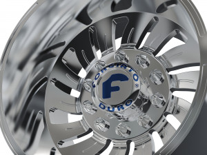 REAR forgiato Turbinata DURO DUALLY WHEEL 3D MODEL 3D 打印模型