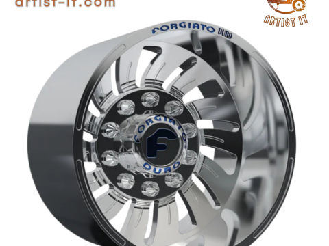 REAR forgiato Turbinata DURO DUALLY WHEEL 3D MODEL 3D Print Model