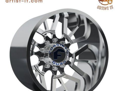 REAR forgiato Twisted Maglia-D DURO DUALLY WHEEL 3D MODEL 3D Print Model