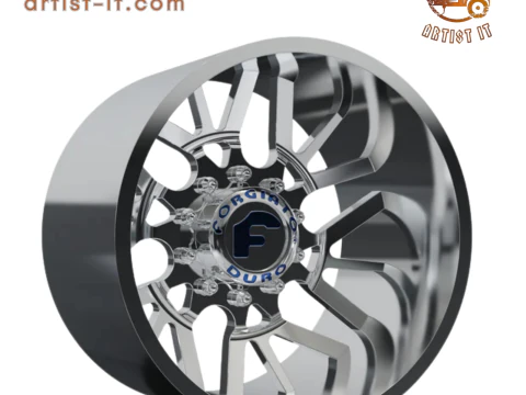 REAR forgiato Twisted Maglia-D DURO DUALLY WHEEL 3D MODEL 3D Print Model