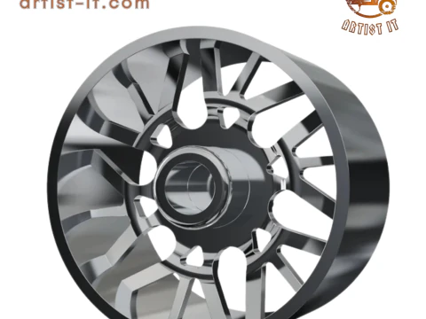 REAR forgiato Twisted Maglia-D DURO DUALLY WHEEL 3D MODEL 3D Print Model