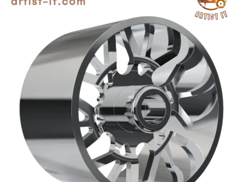 REAR forgiato Twisted Maglia-D DURO DUALLY WHEEL 3D MODEL 3D Print Model