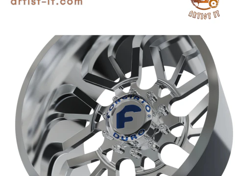 REAR forgiato Twisted Maglia-D DURO DUALLY WHEEL 3D MODEL 3D Print Model