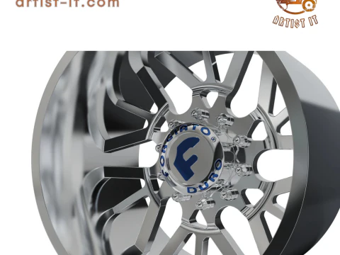 REAR forgiato Twisted Maglia-D DURO DUALLY WHEEL 3D MODEL 3D Print Model