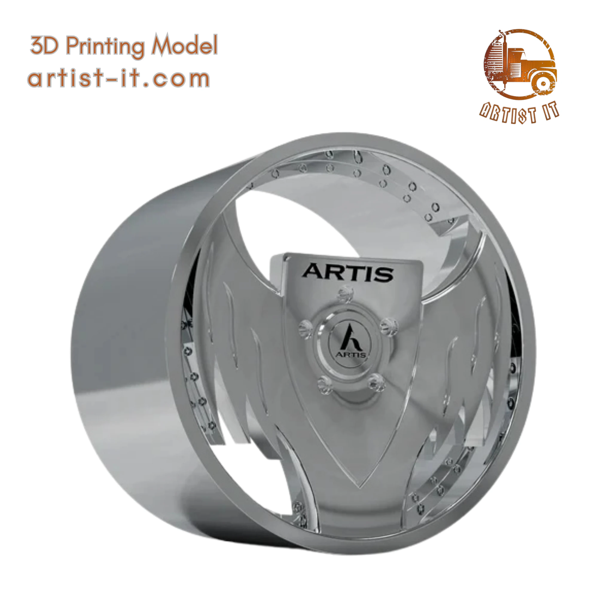 ARTIS BATMAN CONCAVE WHEEL 3D MODEL 3D Print Model .c4d .max .obj .3ds .fbx .stl .blend 