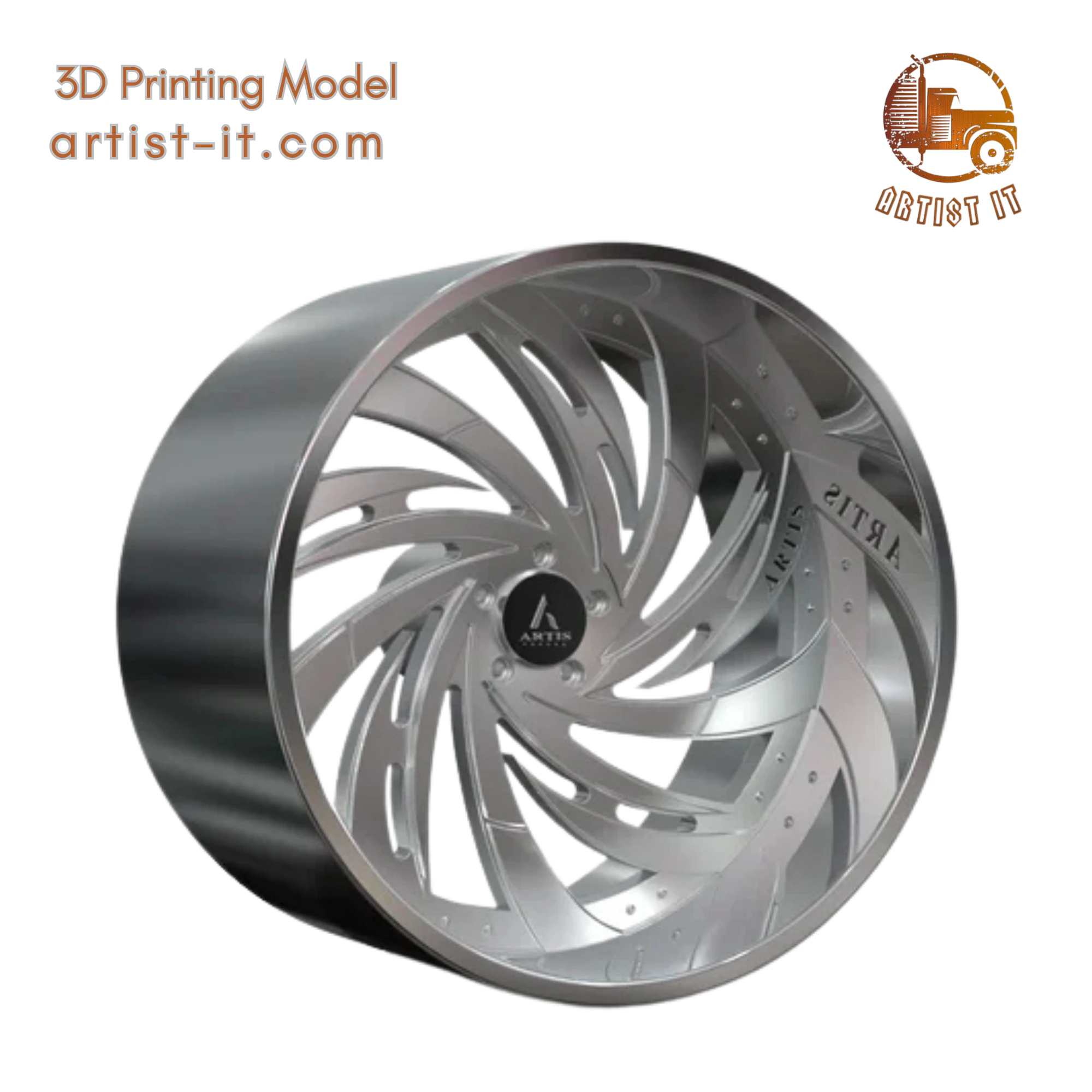 ARTIS DRACO WHEEL 3D MODEL 3D Print Model .c4d .max .obj .3ds .fbx .stl .blend 
