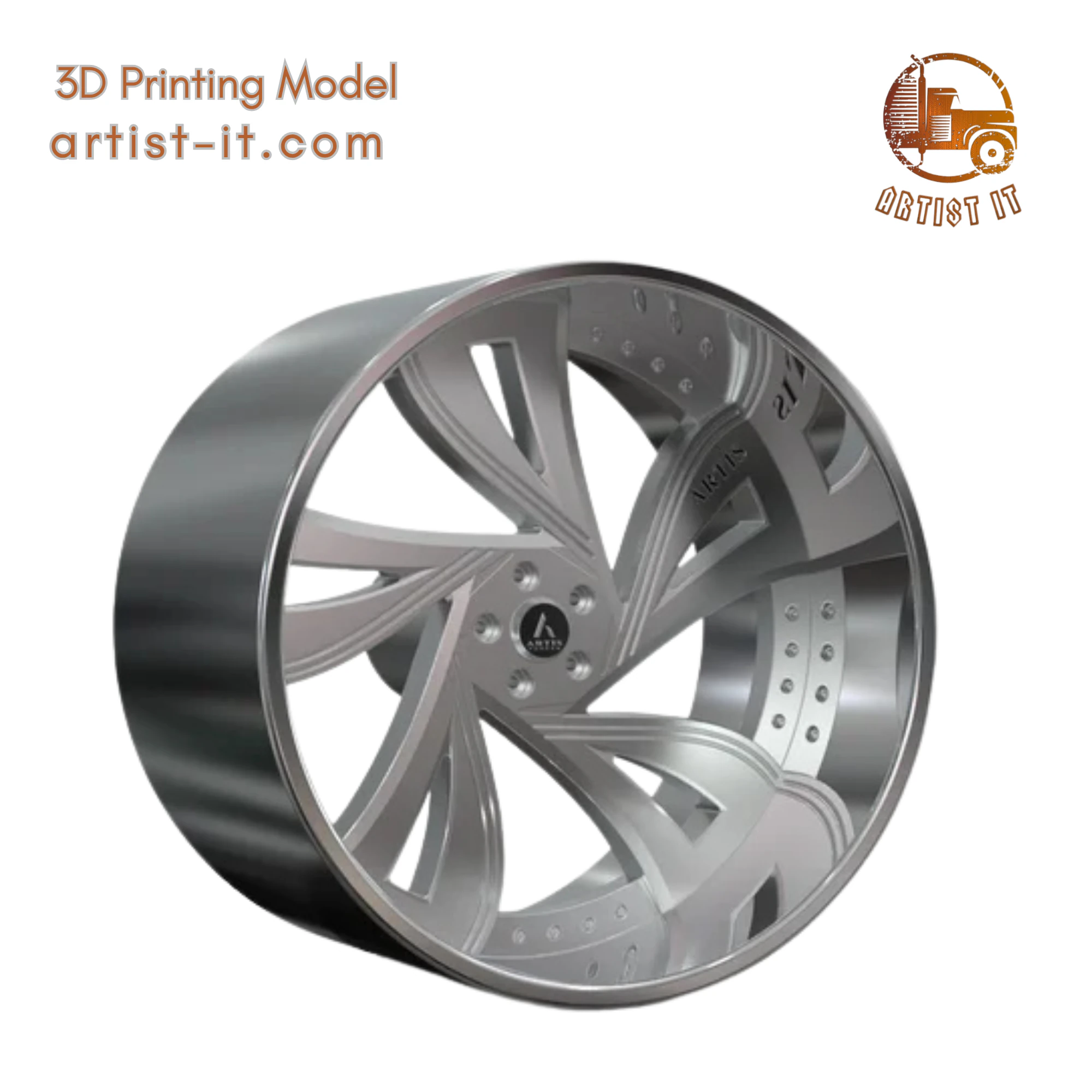 ARTIS KINGSTONE WHEEL 3D MODEL 3D Print Model .c4d .max .obj .3ds .fbx .stl .blend 