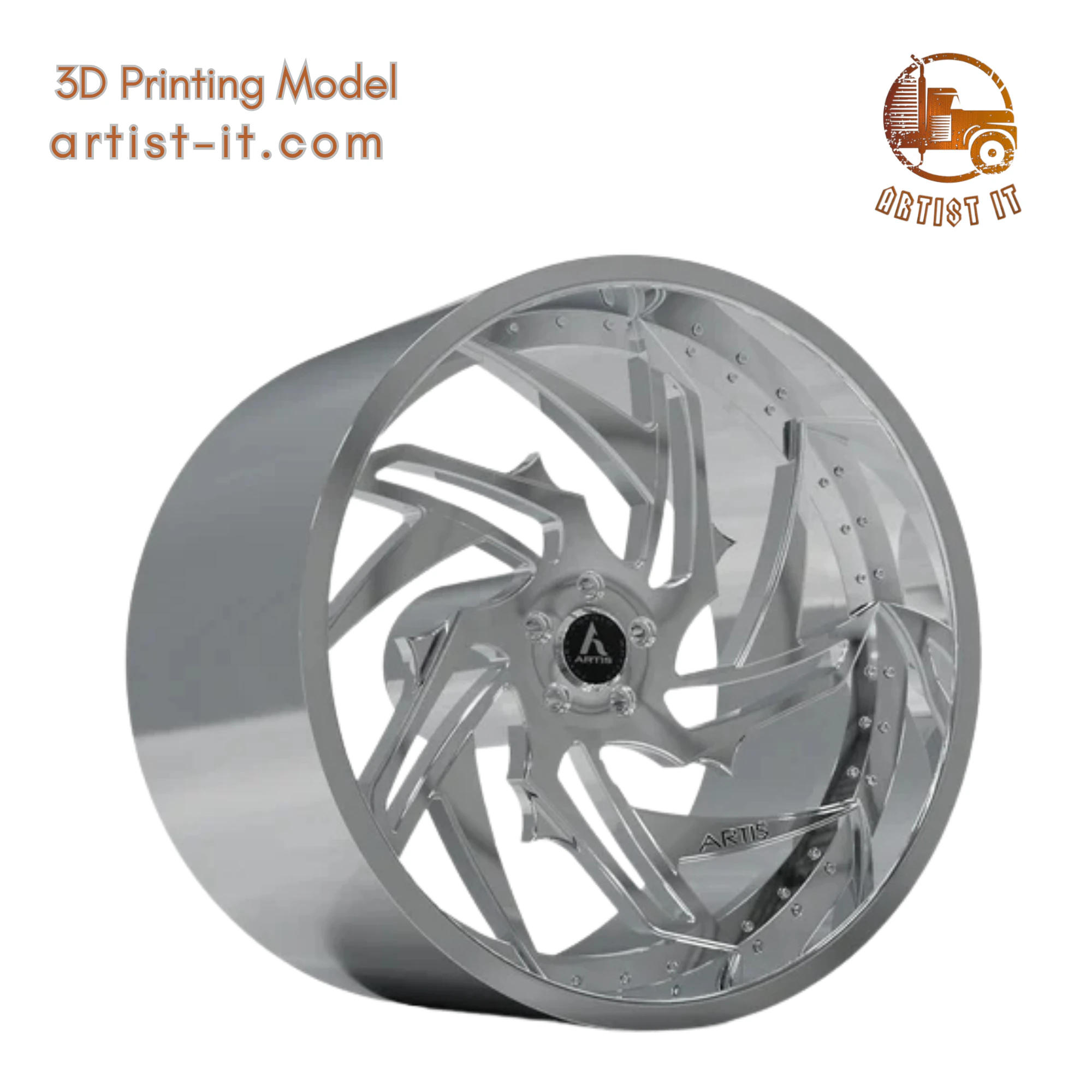 ARTIS SKELETOR WHEEL 3D MODEL 3D Print Model .c4d .max .obj .3ds .fbx .stl .blend