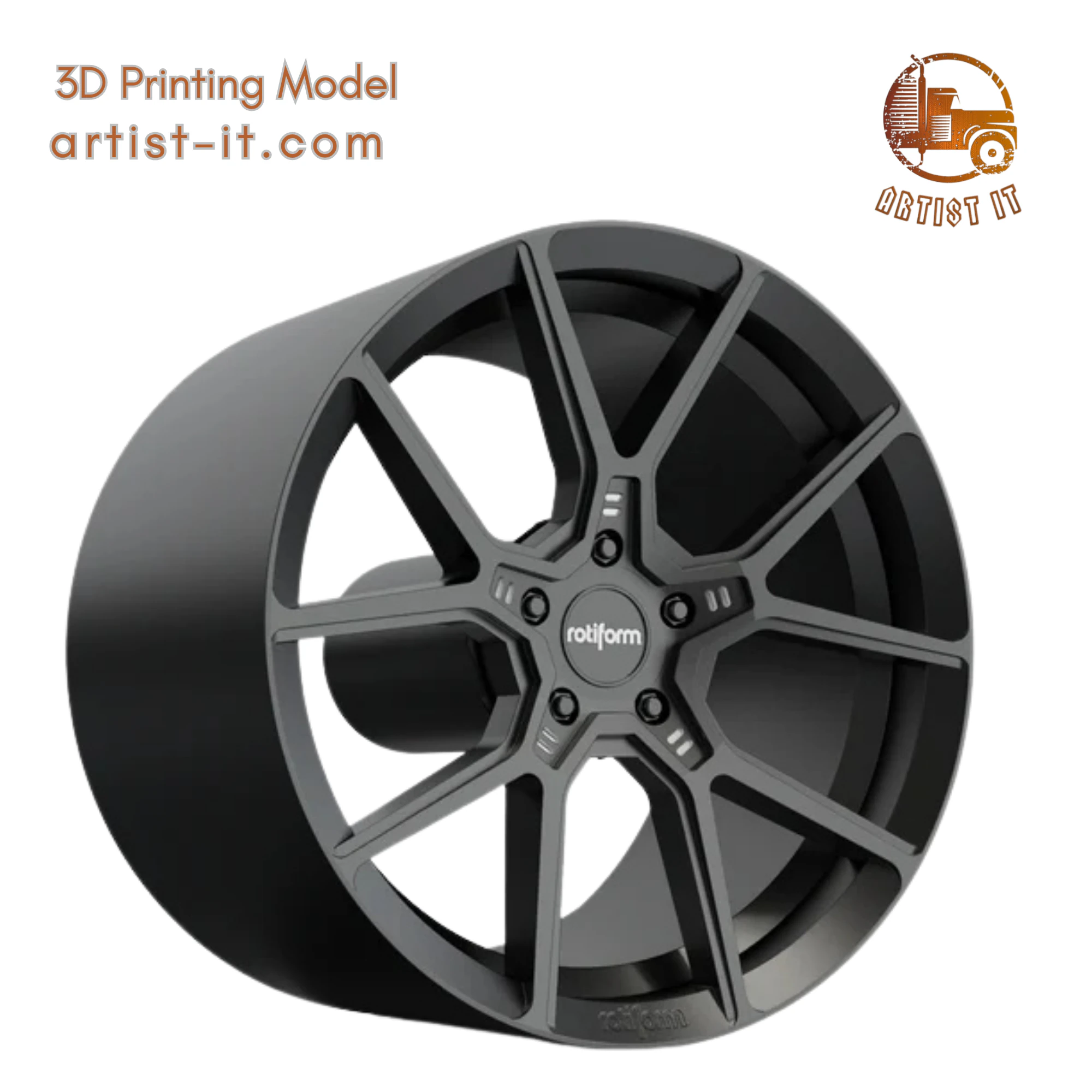 ROTIFORM KPRR WHEEL 3D MODEL 3D Print Model .c4d .max .obj .3ds .fbx .stl .blend 