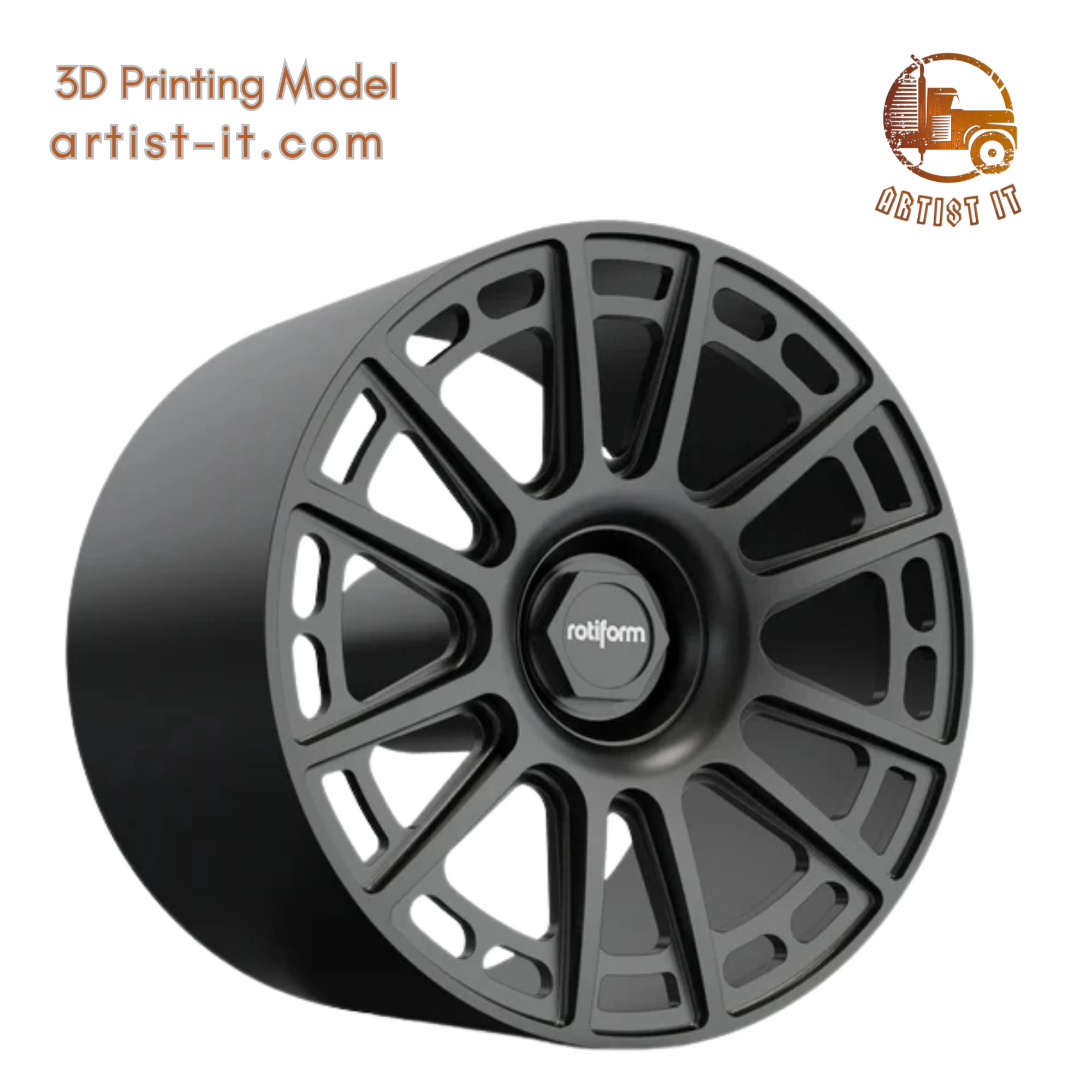 ROTIFORM OZR WHEEL 3D MODEL 3D Print Model .c4d .max .obj .3ds .fbx .stl .blend 