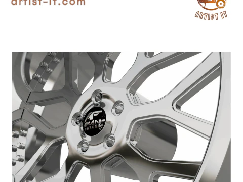 AMANI FORGED ALLORA ORIGINAL FORGED WHEEL 3D MODEL 3D Print Model