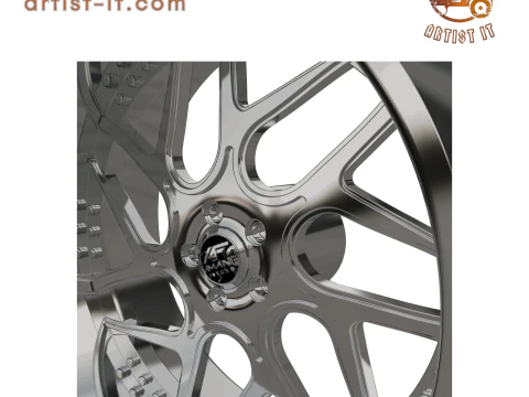 AMANI FORGED Apollo ORIGINAL FORGED WHEEL 3D MODEL 3D Print Model