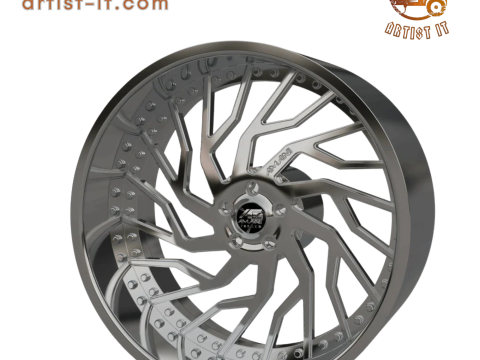 AMANI FORGED Arlo ORIGINAL FORGED WHEEL 3D MODEL 3D Print Model