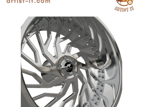 AMANI FORGED Arlo ORIGINAL FORGED WHEEL 3D MODEL 3D Print Model