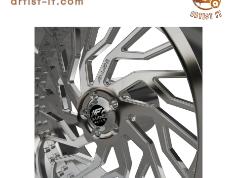 AMANI FORGED Arlo ORIGINAL FORGED WHEEL 3D MODEL 3D Print Model