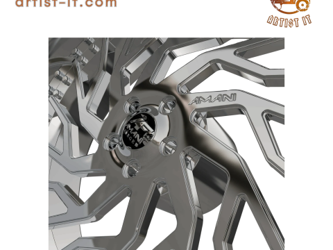 AMANI FORGED Arlo ORIGINAL FORGED WHEEL 3D MODEL 3D Print Model