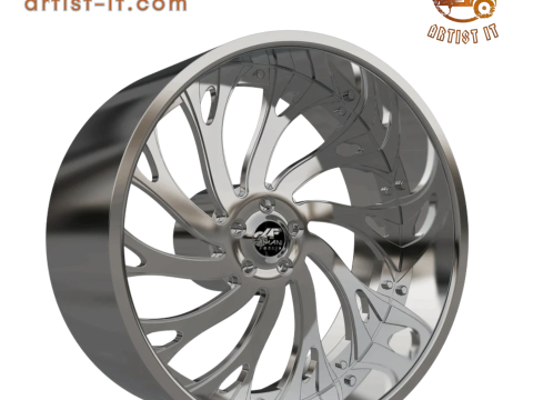 AMANI FORGED Atlantic ORIGINAL GESCHMIEDETES RAD 3D-MODELL 3D Druckmodell