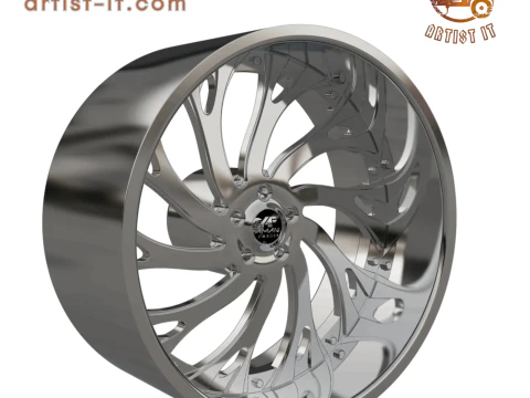 AMANI FORGED Atlantic ORIGINAL FORGED WHEEL 3D MODEL 3D Print Model