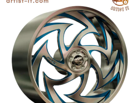 MODEL 3D RODA cekung carito FORGED AMANI Model Cetak 3D