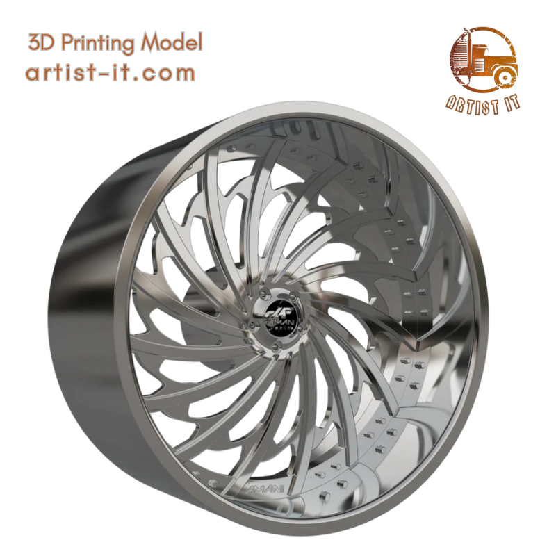 AMANI FORGED CUSTOM CAPISCO ORIGINAL FORGED WHEEL 3D MODEL 3D Print Model .c4d .max .obj .3ds .fbx .stl .blend 