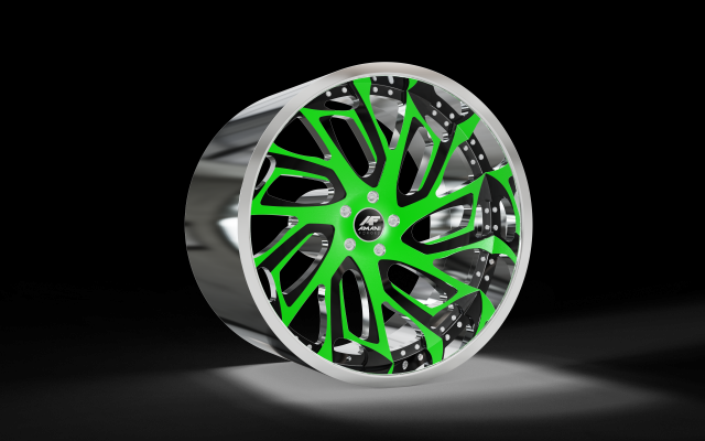 AMANI FORGED original Biscayne WHEEL 3D MODEL Model do druku 3D .c4d .max .obj .3ds .fbx .stl .blend 