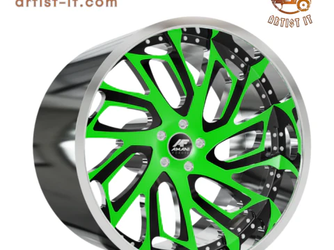 AMANI FORGED オリジナルビスケーンホイール 3Dモデル 3Dプリントモデル