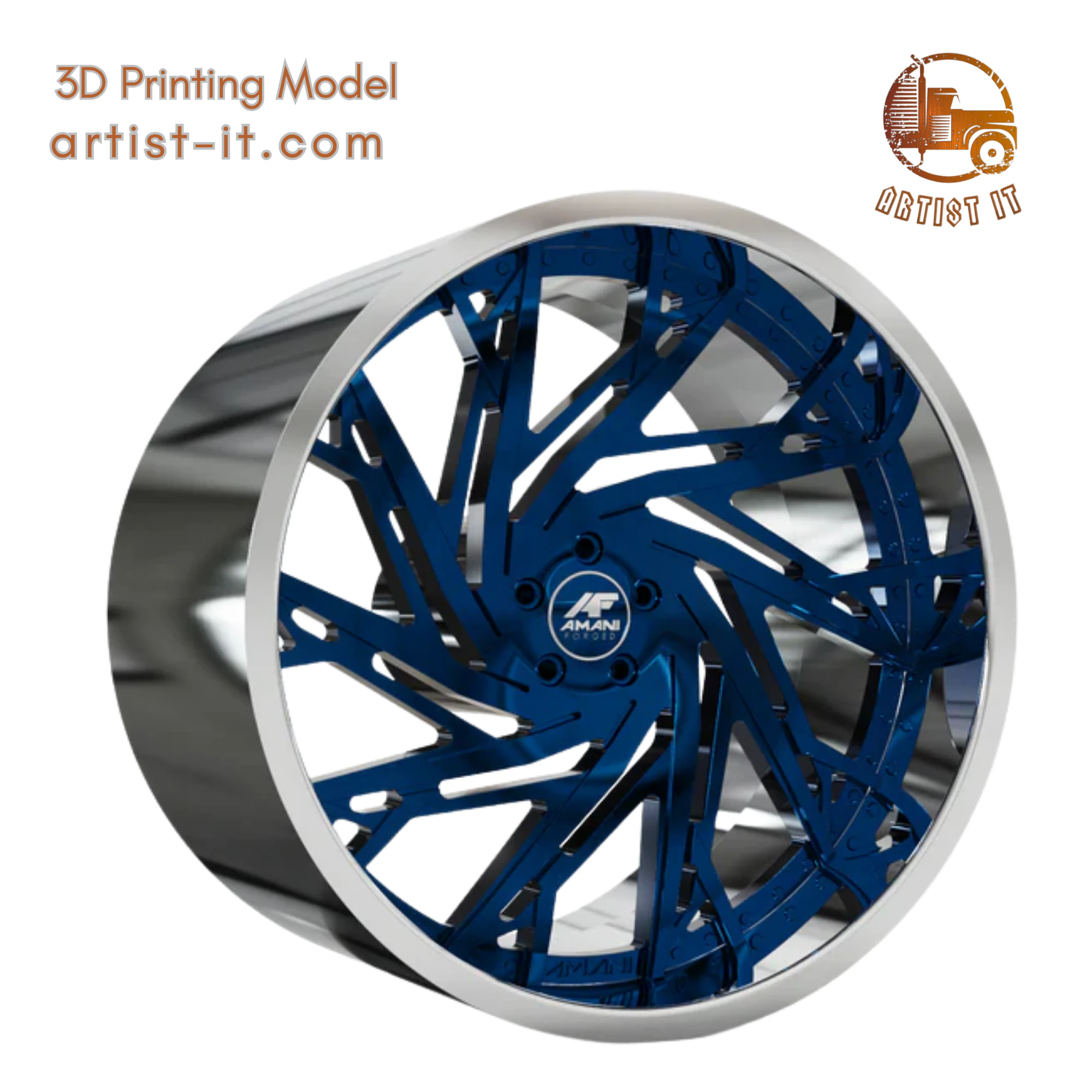 AMANI FORGED ORIGINAL BRISA WHEEL 3D MODEL 3D Print Model .c4d .max .obj .3ds .fbx .stl .blend 