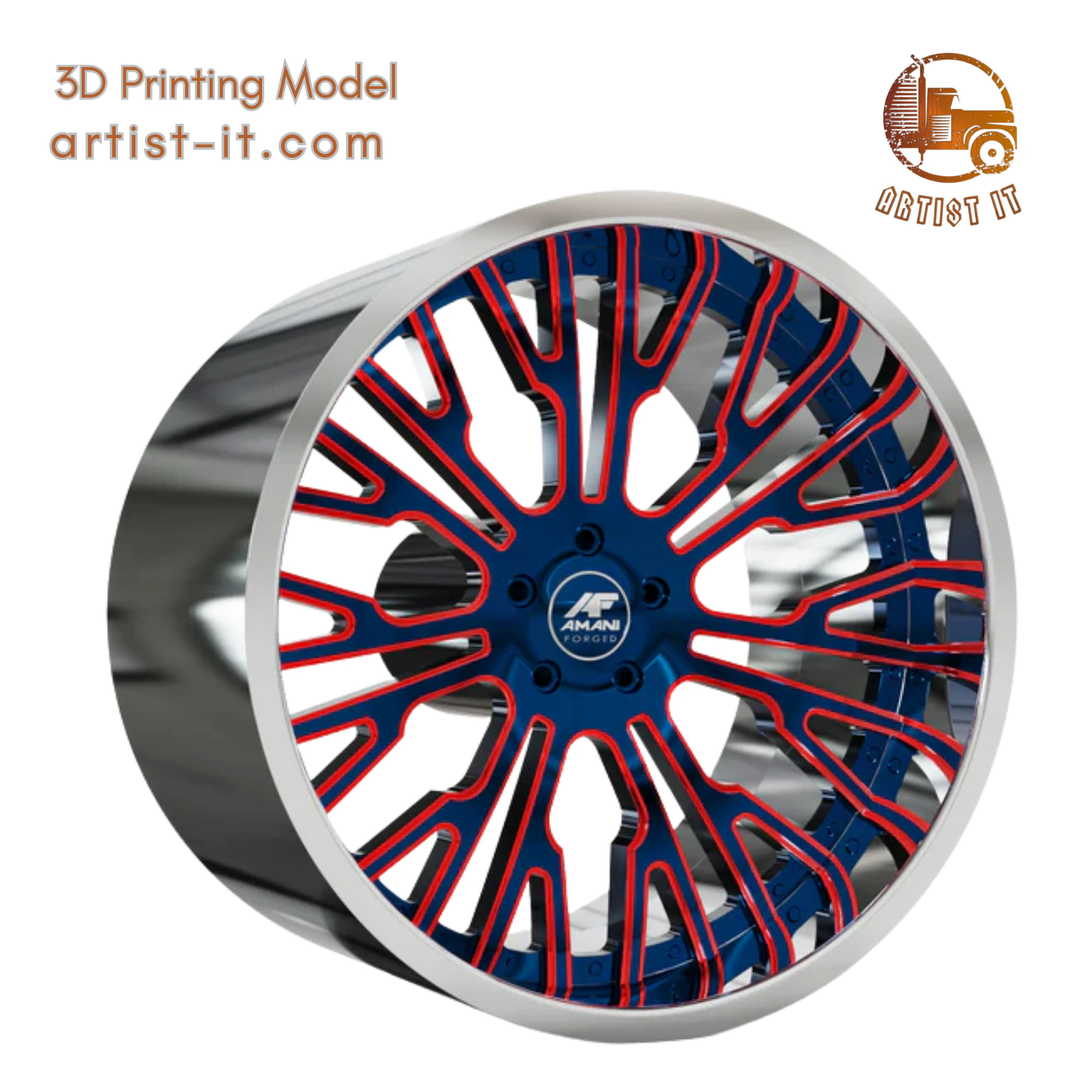 AMANI FORGED ORIGINAL Rivalry WHEEL 3D MODEL 3D Print Model .c4d .max .obj .3ds .fbx .stl .blend 