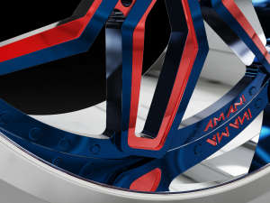AMANI FORGED ORIGINAL Smoked WHEEL 3D MODEL Model Cetak 3D