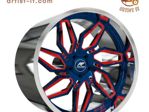 AMANI 단조 오리지널 스모크 휠 3D 모델 3D 프린트 모델