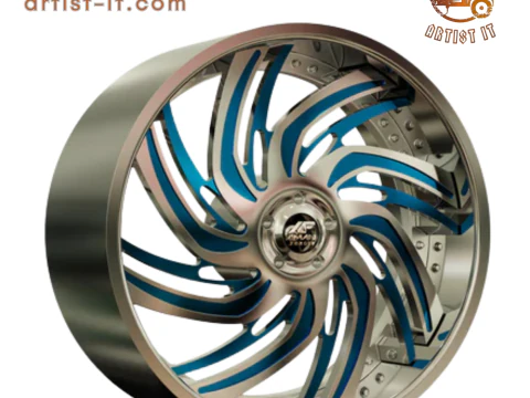 MODEL 3D RODA RIO CONCAVE YANG DITEMPA AMANI Model Cetak 3D