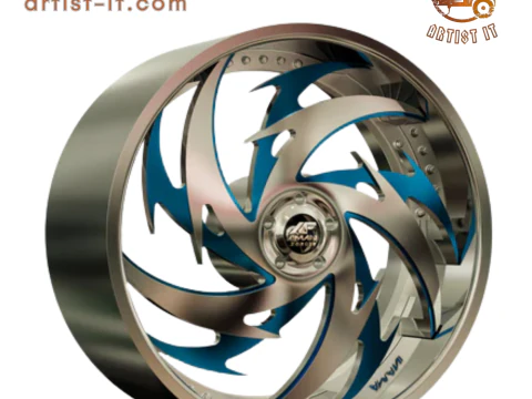 RUEDA AMANI FORJADA TODO C&Oacute;NCAVA MODELO 3D Modelo de impresión 3D