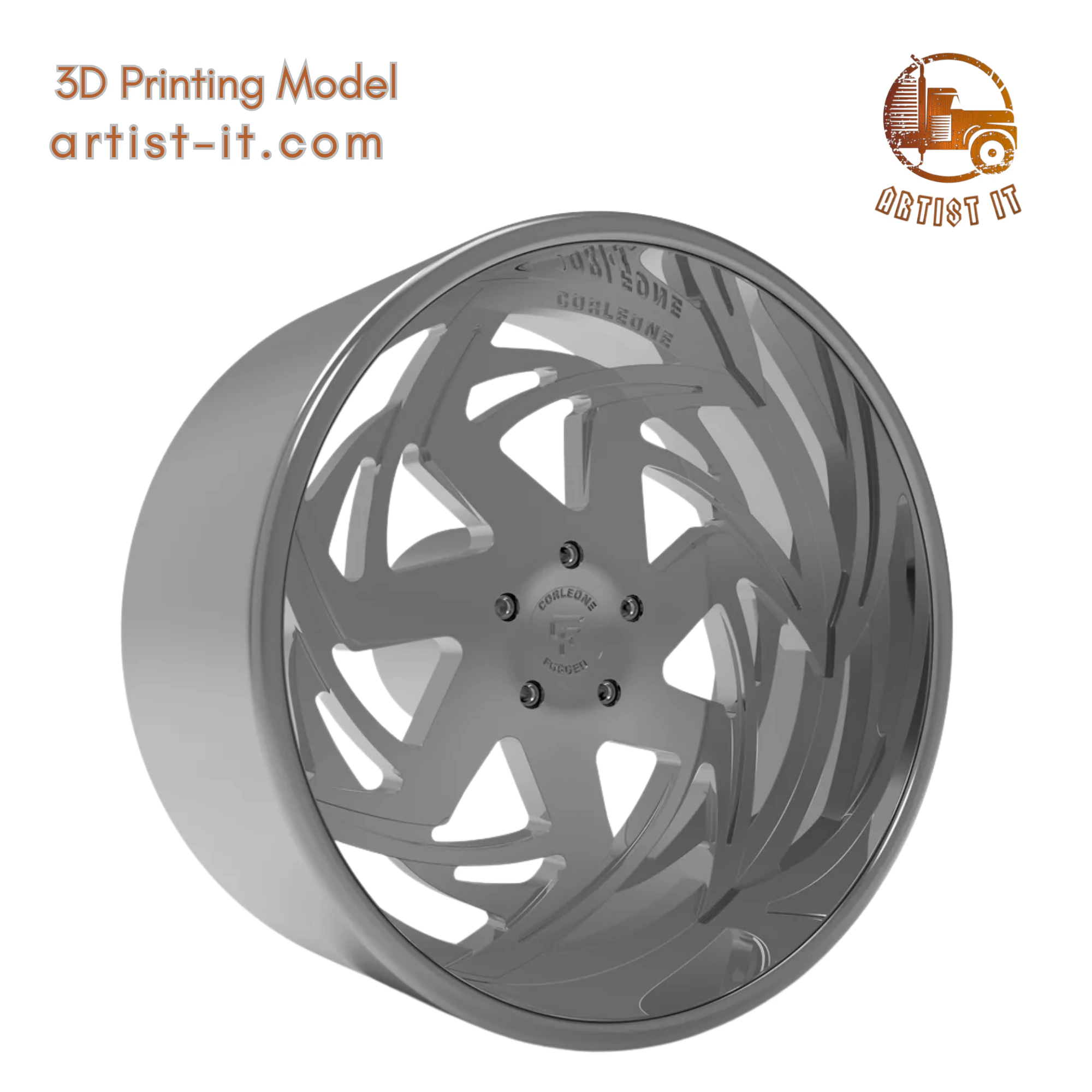 CORLEONE clemente WHEEL 3D MODEL 3D Print Model .c4d .max .obj .3ds .fbx .stl .blend 