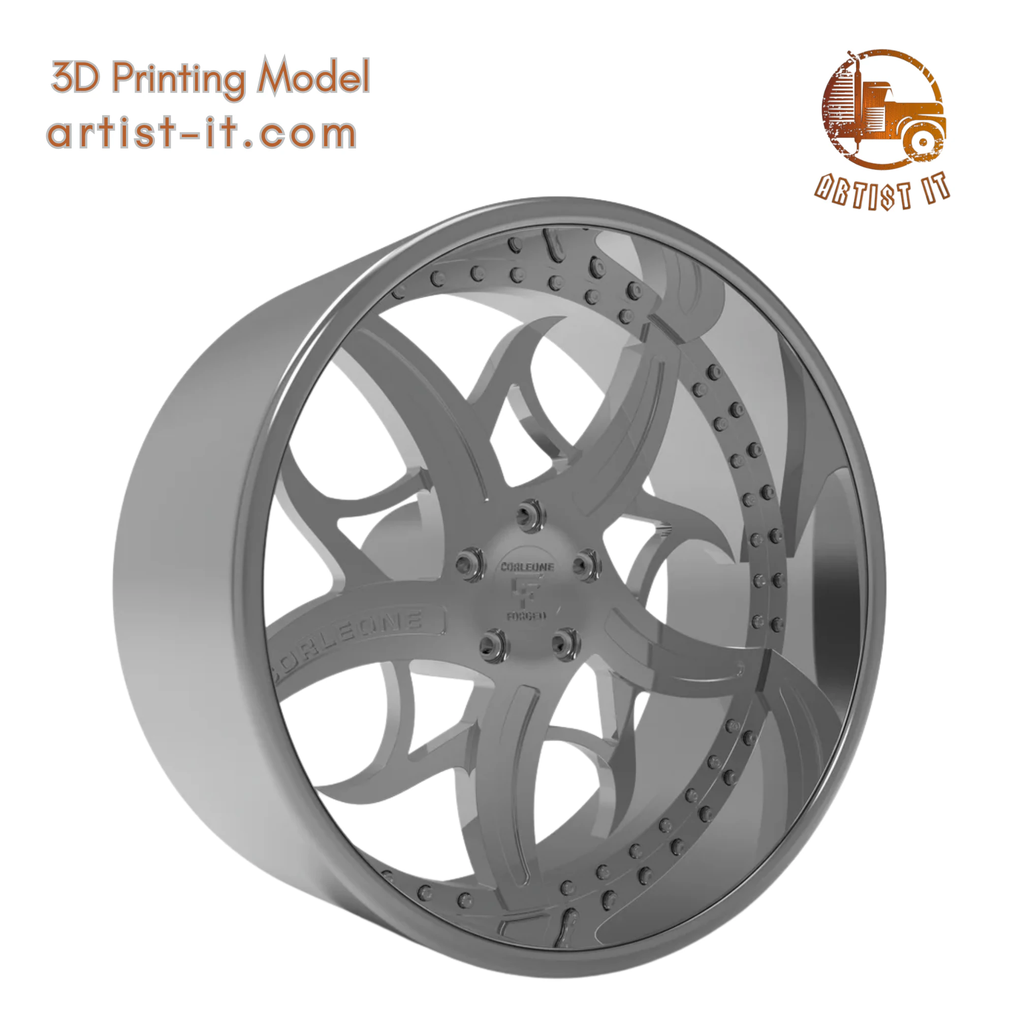 CORLEONE rosatto WHEEL 3D MODEL 3D Print Model .c4d .max .obj .3ds .fbx .stl .blend
