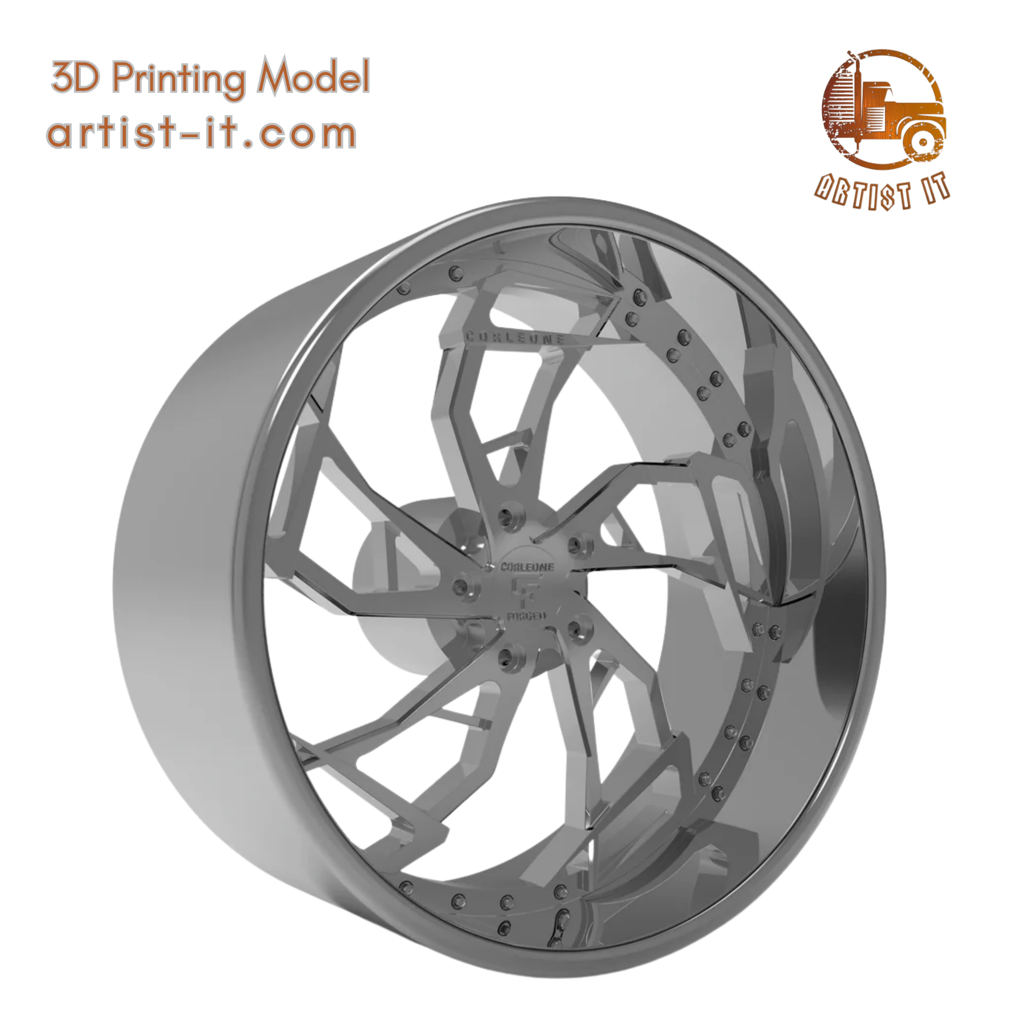 CORLEONE vitale WHEEL 3D MODEL 3D Print Model .c4d .max .obj .3ds .fbx .stl .blend 