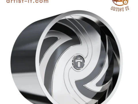 डब हरिकेन व्हील 3डी मॉडल 3D प्रिंट मॉडल