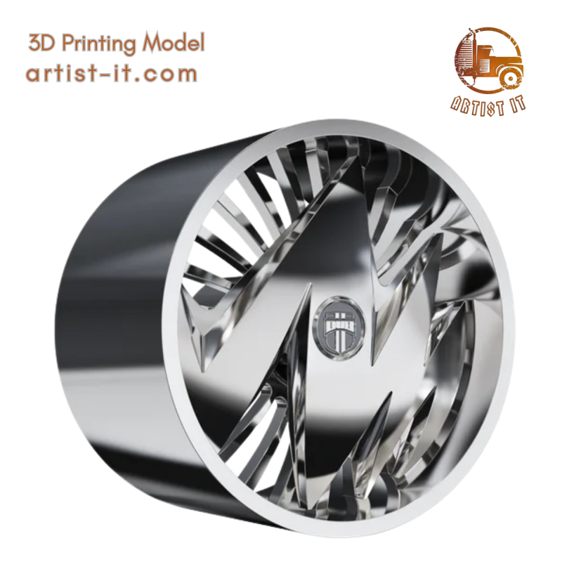 DUB RAGGED WHEEL 3D MODEL 3D Print Model .c4d .max .obj .3ds .fbx .stl .blend 