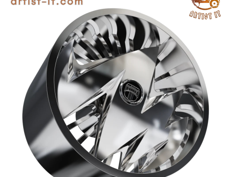 DUB RAGGED WHEEL 3D MODEL 3D Print Model