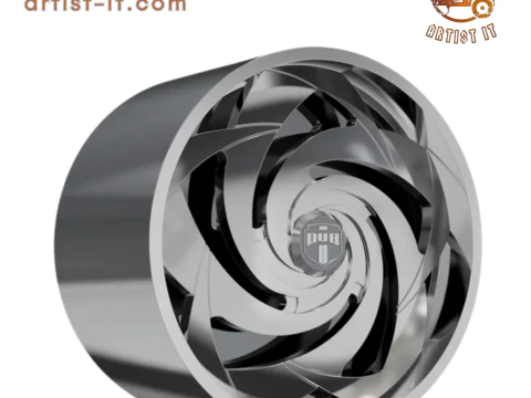 더빙 슬래셔 휠 3D 모델 3D 프린트 모델