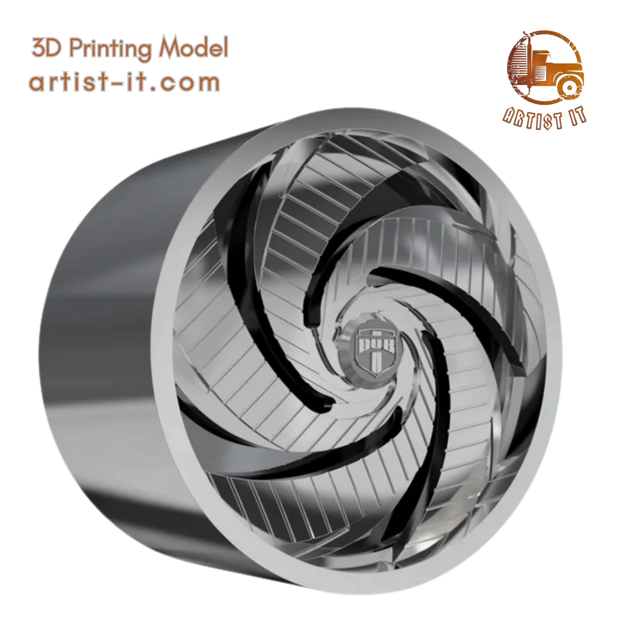 DUB TURBO WHEEL 3D MODEL 3D Print Model .c4d .max .obj .3ds .fbx .stl .blend 