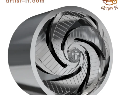 ダブターボホイール 3Dモデル 3Dプリントモデル