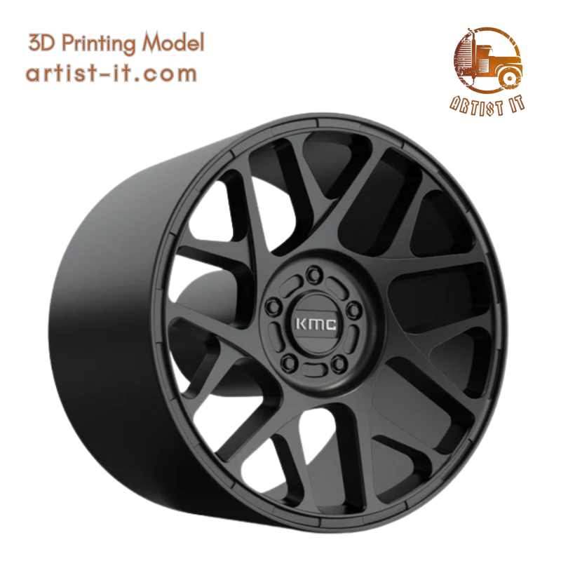 Kmc BULLY wheel 3D MODEL 3D Print Model .c4d .max .obj .3ds .fbx .stl .blend 