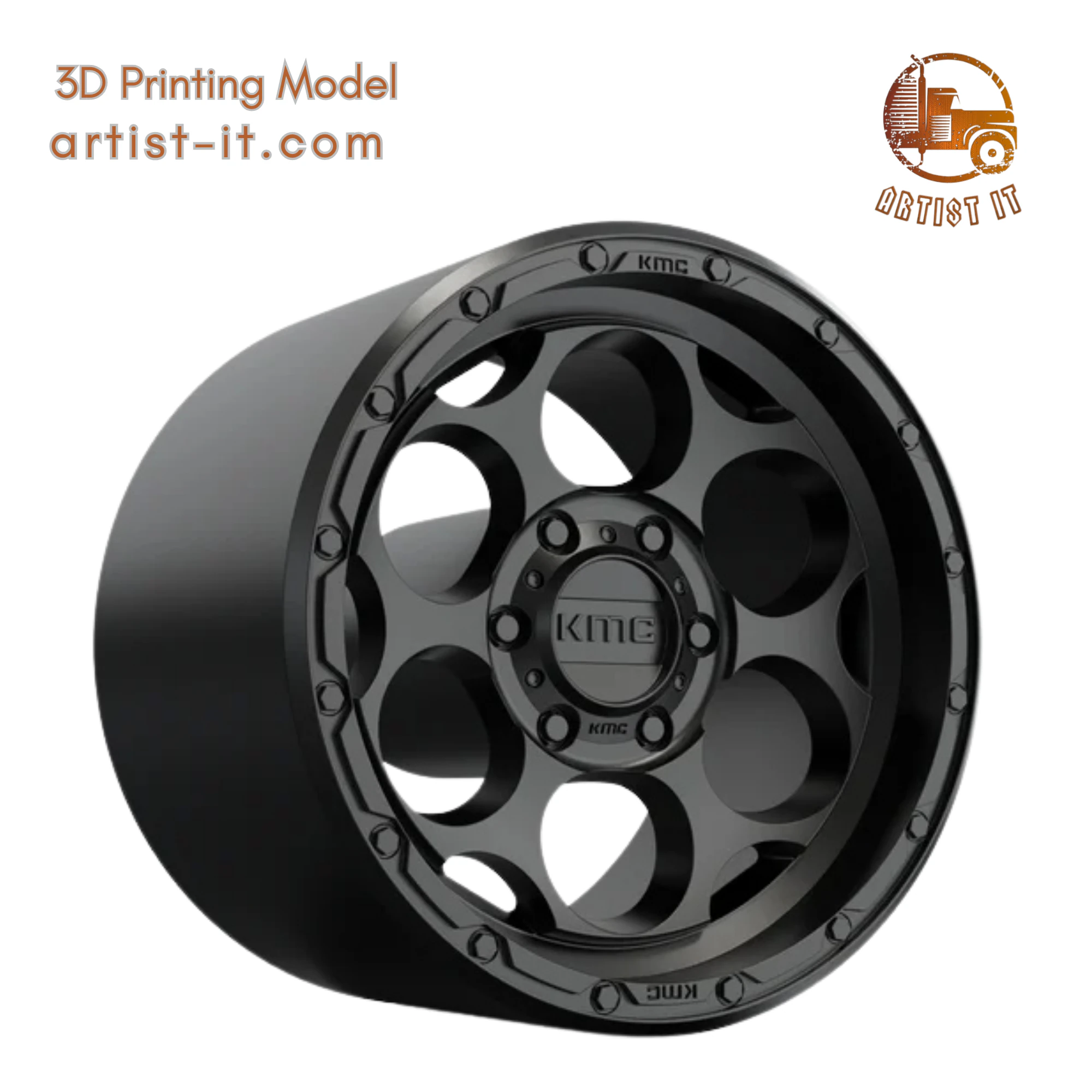 Kmc DIRTY HARRY wheel 3D MODEL 3D Print Model .c4d .max .obj .3ds .fbx .stl .blend