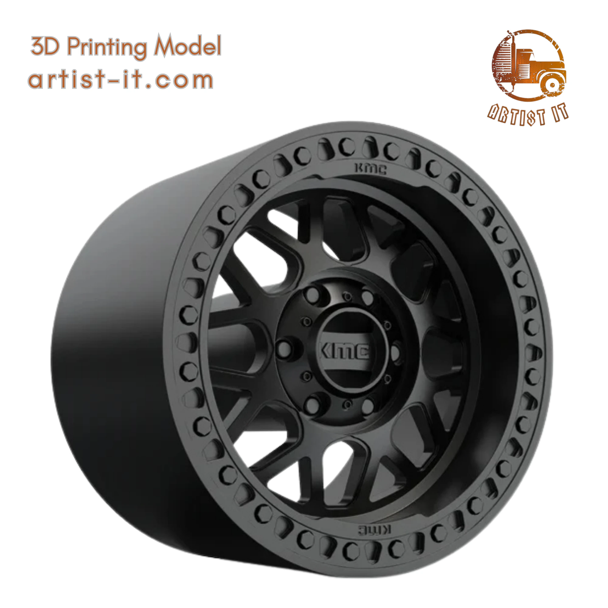 Kmc GRS wheel 3D MODEL 3D Print Model .c4d .max .obj .3ds .fbx .stl .blend